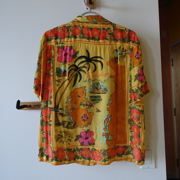 UO Urban Outfitters Tropical Florida Oranges Souvenir shirt top SM S Small - Picture 2 of 16